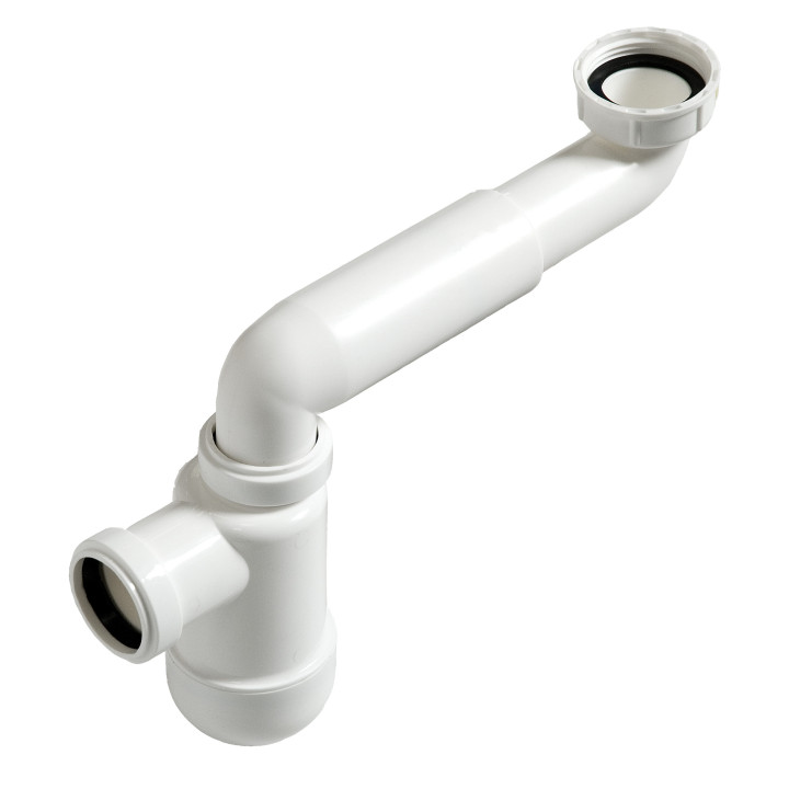 Sifón umývadlový Oristo Prevex, meblowy, 5cm, biely matnéný