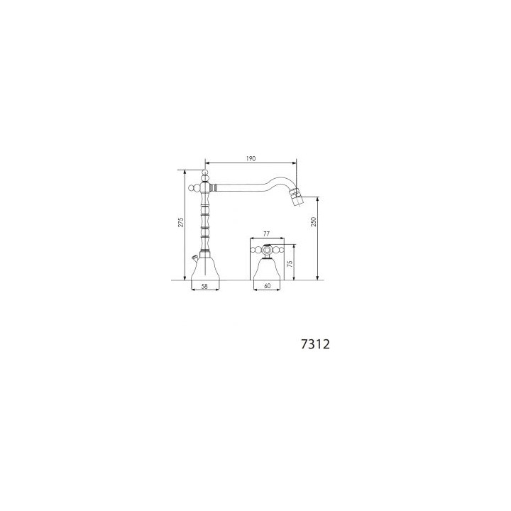 Bateria umywalkowa 3-otworowa Giulini G. Parigi - sanitbuy.pl