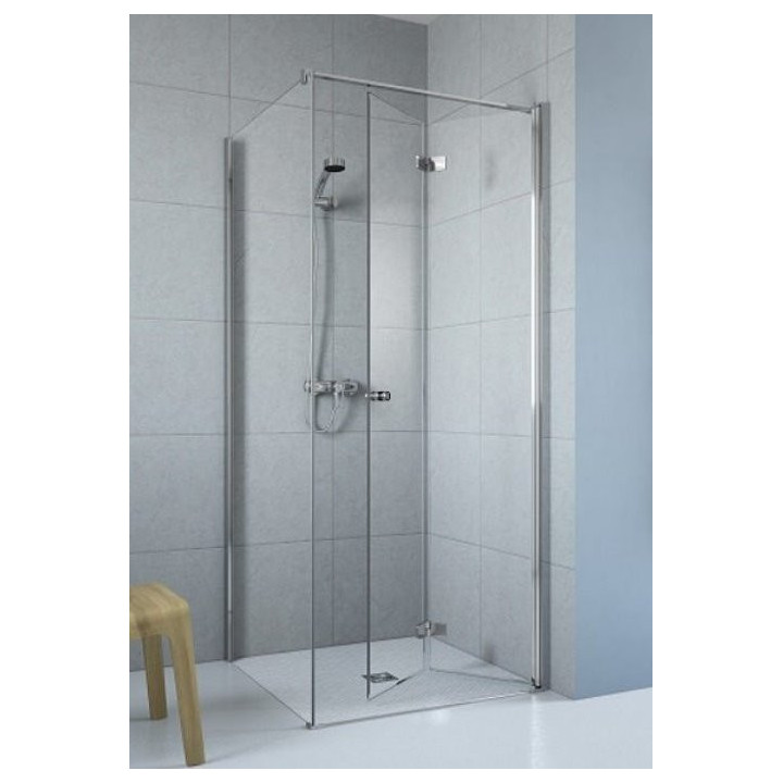 Dverí Radaway Fuenta New KDJ B 90 cm, LEWE, chróm, sklo číre EasyClean