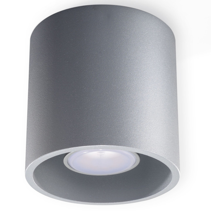 Plafon Sollux Ligthing Orbis 1, 10cm, GU10 1x40W, čierna