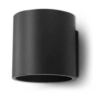 Plafon Sollux Ligthing Orbis 1, 10cm, okrúhly, GU10 1x40W, čierna