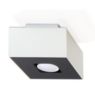 Plafon dvojitý Sollux Ligthing Quad 2, 26cm, GU10 2x40W, biely