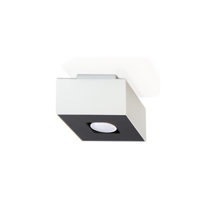 Plafon dvojitý Sollux Ligthing Quad 2, 26cm, GU10 2x40W, biely
