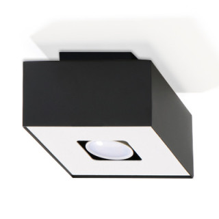 Plafon Sollux Ligthing Mono 1, 14cm, štvorcová GU10 1x40W, biely