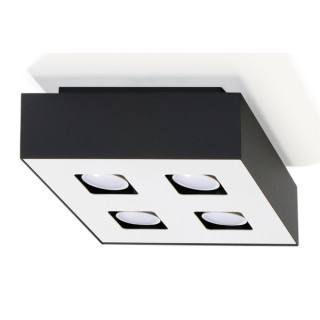 Plafon Sollux Ligthing Mono 4, 24x24cm, štvorcová, GU10 4x40W, biely