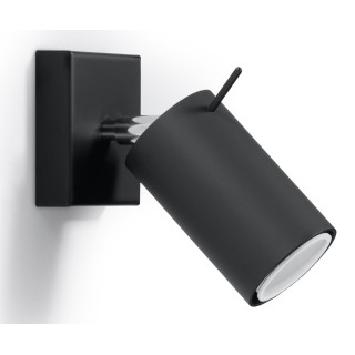 Nástenné svietidlo Sollux Ligthing Ring 1, 10cm, okrúhly, GU10 1x40W, biely