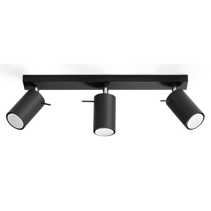Plafon trojnásobný Sollux Ligthing Ring 3, 45cm, GU10 3x40W, biely
