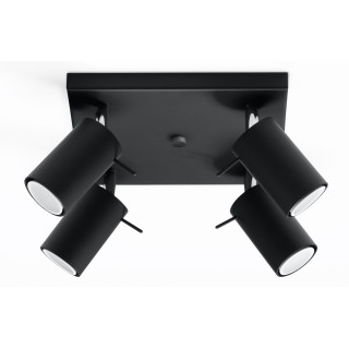 Plafon poczwórny Sollux Ligthing Ring 4, 25cm, GU10 4x40W, biely
