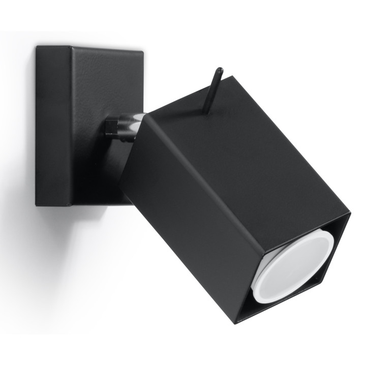 Nástenné svietidlo Sollux Ligthing Merida, 10cm, štvorcová, GU10 1x40W, biely