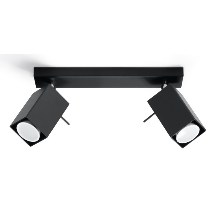 Plafon dvojitý Sollux Ligthing Merida 2, 30cm, GU10 2x40W, biely