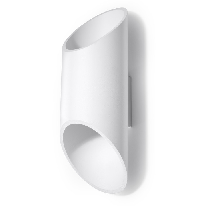 Nástenné svietidlo Sollux Ligthing Penne 20, okrúhly, 20cm, GU10 1x40W, biely