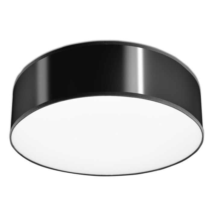 Lampa Závěsná Sollux Ligthing Arena 35, okrúhla, 35cm, E27 2x60W, čierna