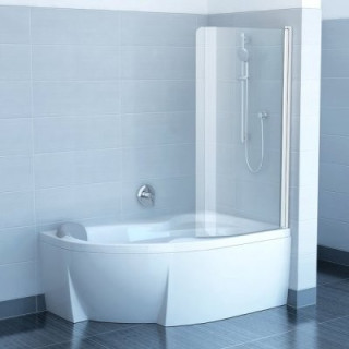 Vaňová zástena Ravak Rosa CVSK1 140/150 R biely + transparent - sanitbuy.pl