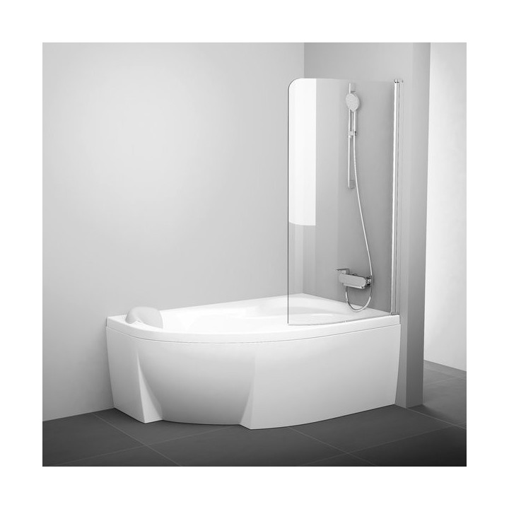 Vaňová zástena Ravak Rosa CVSK1 140/150 R biely + transparent - sanitbuy.pl