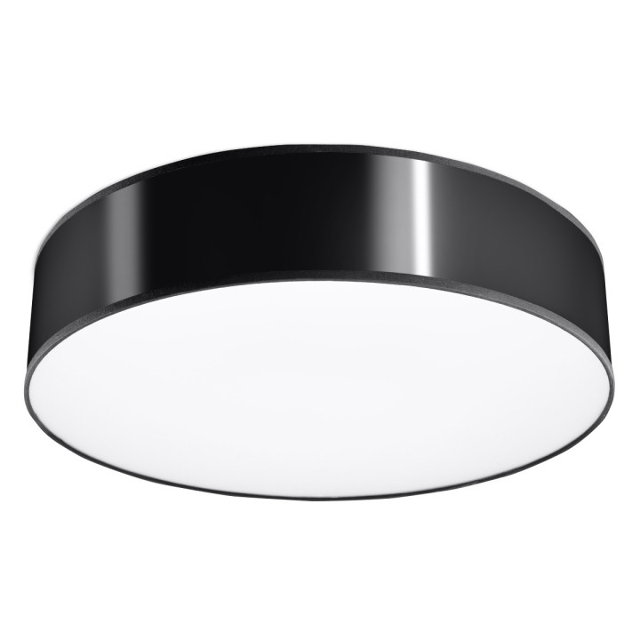 Plafon Sollux Ligthing Arena 35, okrúhly, 35cm, E27 2x60W, čierna