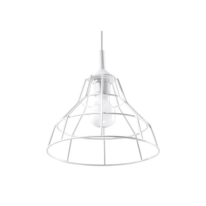 Plafon Sollux Ligthing Horus 25, štvorcová, 25cm, E27 1x60W, biely