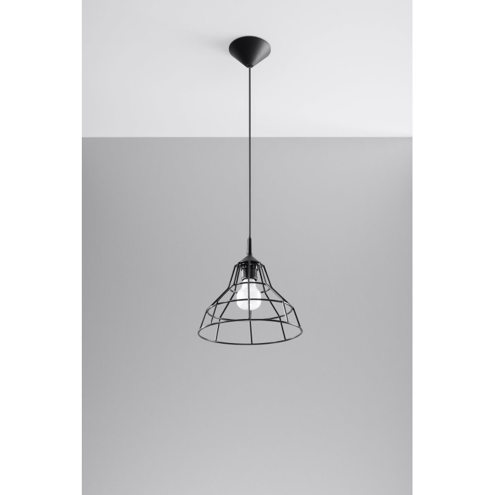 Lampa Závěsná Sollux Ligthing Anata, 25cm, E27 1x60W, biela