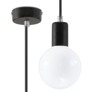 Lampa Závěsná Sollux Ligthing Edison, 8cm, E27 1x60W, biela