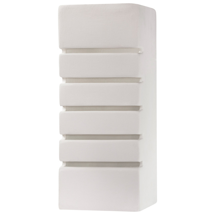 Nástenné svietidlo keramický Sollux Ligthing Oskar, 33cm, E27 1x60W, biely