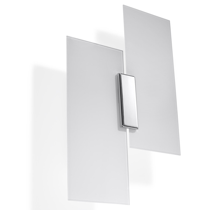 Nástenné svietidlo Sollux Ligthing Massimo, 28cm, G9 2x40W, chróm/biely