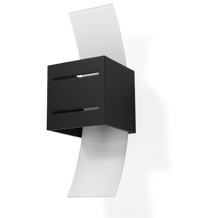 Nástenné svietidlo Sollux Ligthing Fabiano, 37cm, E27 2x60W, chróm/biely
