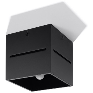 Nástenné svietidlo Sollux Ligthing Lobo, 10cm, štvorcová, G9 1x40W, čierna