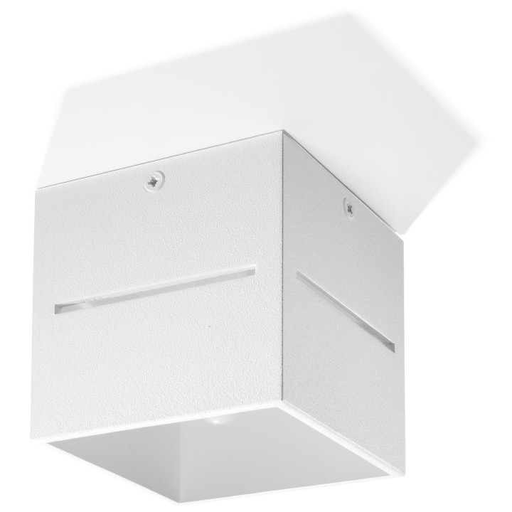 Plafon Sollux Ligthing Loreto, 10cm, štvorcová, G9 1x40W, šedý