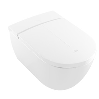 Toaleta myjąca Villeroy & Boch ViClean I100, Oválna, 38,5x59,5cm, bez splachovacieho kruhu, CeramicPlus, Weiss Alpin
