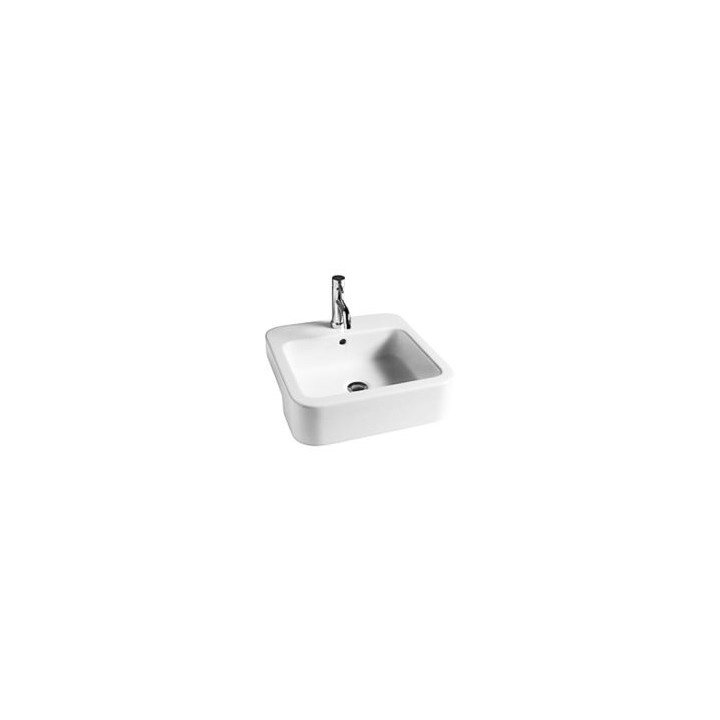 Umywalka Hatria Happy Hour 9:30 Y0M8 półblatowa 48x48 cm- sanitbuy.pl