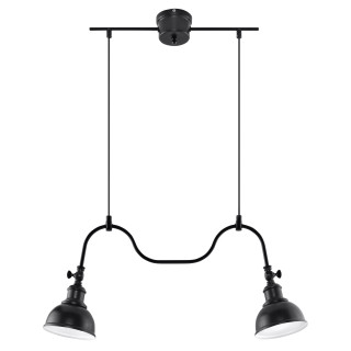 Lampa Závěsná Sollux Ligthing Mare 1, 25cm, E27 1x60W, čierna