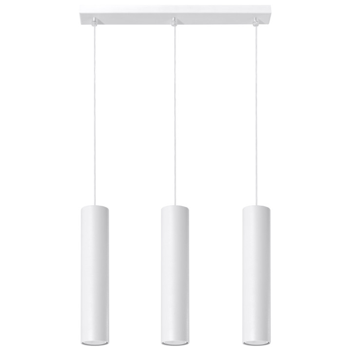 Lampa Závěsná Sollux Ligthing Lagos 2, 30cm, GU10 2x40W, biely