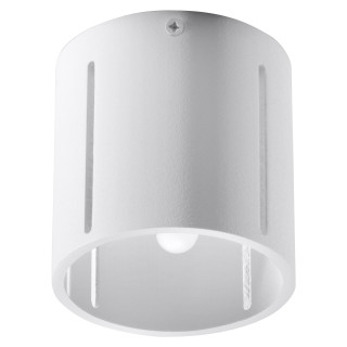 Nástenné svietidlo Sollux Ligthing Inez, 10cm, okrúhly, GU10 1x40W, biely