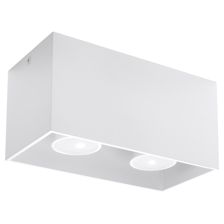 Nástenné svietidlo Sollux Ligthing Frost, 42cm, G9 2x40W, biely