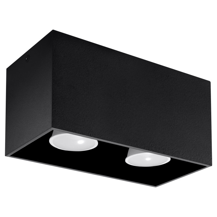 Plafon Sollux Ligthing Quad Maxi, 20cm, GU10 2x6W LED, biely
