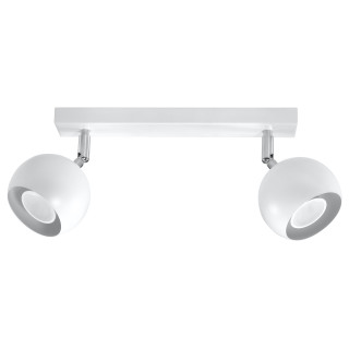 Nástenné svietidlo Sollux Ligthing Oculare, 10x15cm, 1xGU10 LED 6W, biely