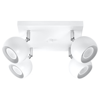 Plafon Sollux Ligthing Oculare 3, 10x45cm, 3xGU10 LED 6W, biely