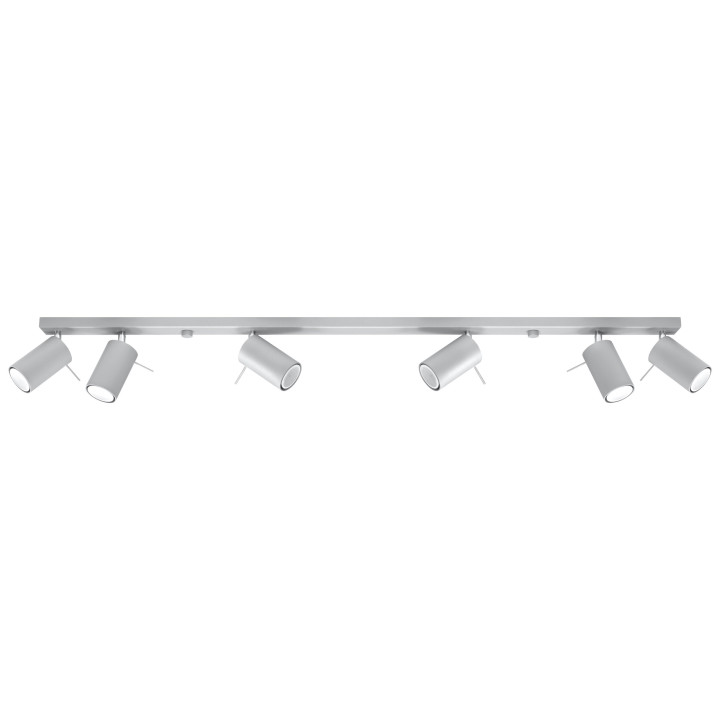 Plafon Sollux Ligthing Ring 4L, 8x80cm, 4xGU10 LED 6W, šedý