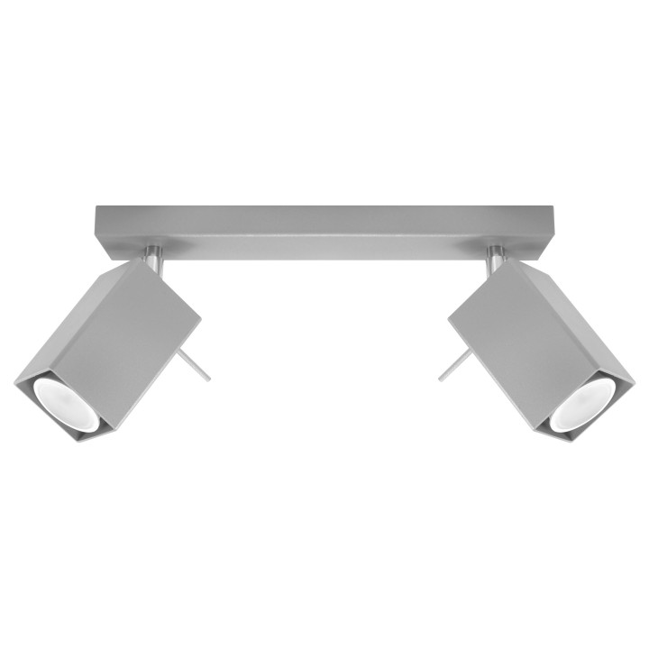 Plafon Sollux Ligthing Ring 2, 8x30cm, 2xGU10 LED 6W, šedý