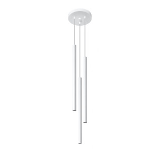Lampa Závěsná Sollux Ligthing Pastelo 3, 3xG9 LED 4,5W, biely