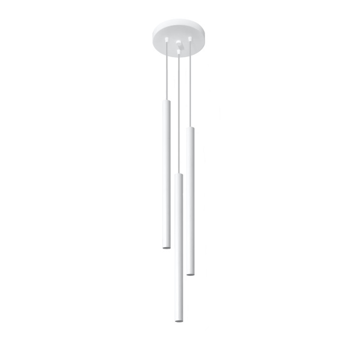 Lampa Závěsná Sollux Ligthing Pastelo 3, 3xG9 LED 4,5W, biely