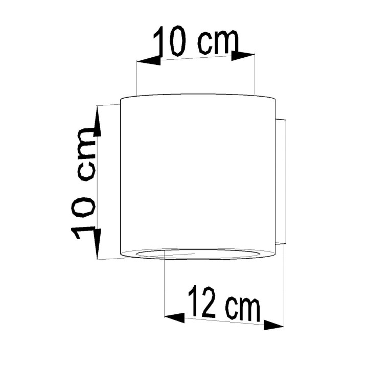 Nástenné svietidlo Sollux Ligthing Orbis, 12cm, beton, okrúhly, 1xG9 LED 4,5W, šedý