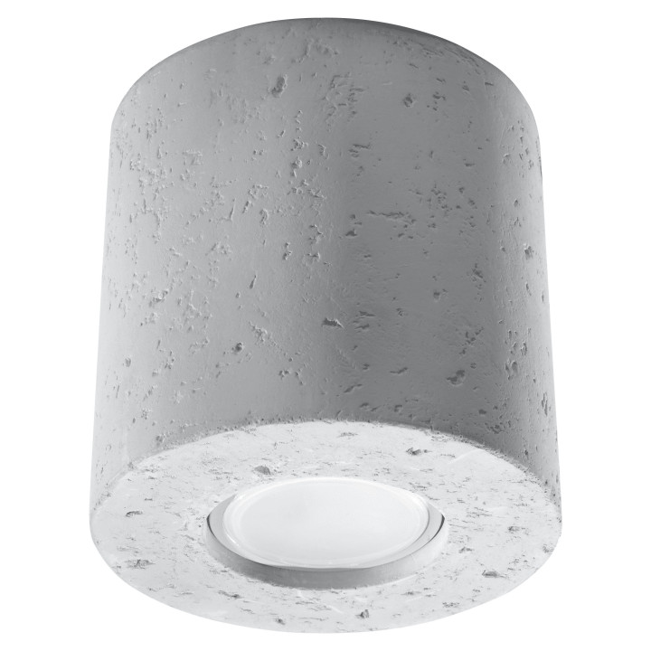 Nástenné svietidlo Sollux Ligthing Orbis, 12cm, beton, okrúhly, 1xG9 LED 4,5W, šedý