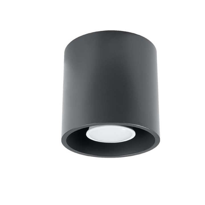 Plafon Sollux Ligthing Quad 1, 10cm, štvorcová, 1xGU10 40W, antracit