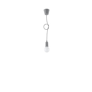 Lampa Závěsná Sollux Ligthing Diego 1, 9cm, 1xE27 60W, čierna