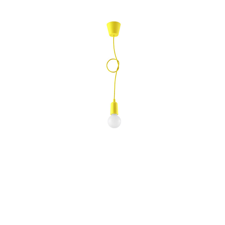 Lampa Závěsná Sollux Ligthing Diego 1, 9cm, 1xE27 60W, šedý