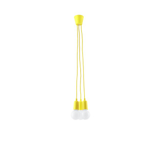 Lampa Závěsná Sollux Ligthing Diego 3, 16cm, 3xE27 60W, šedý