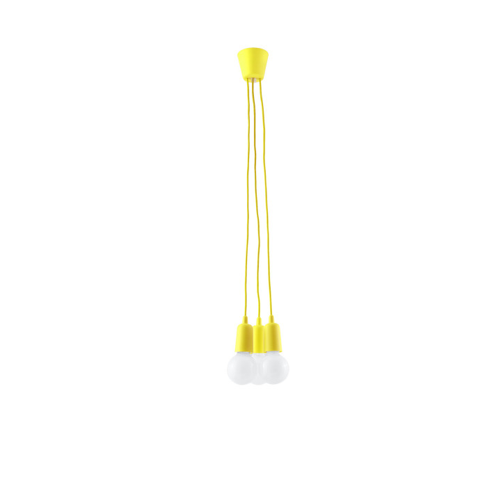 Lampa Závěsná Sollux Ligthing Diego 3, 16cm, 3xE27 60W, šedý