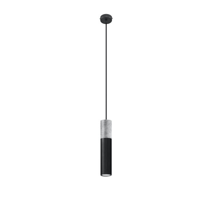 Lampa Závěsná Sollux Ligthing Borgio 1, 8cm, GU10 1x40W, biely/beton