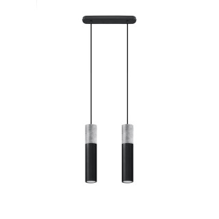 Lampa Závěsná Sollux Ligthing Borgio 2, 6x34cm, GU10 2x40W, biely/beton