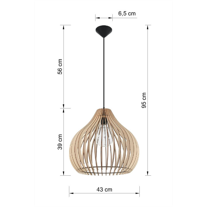 Lampa Závěsná Sollux Ligthing Luvo 3, 7x40cm, GU10 3x40W, čierna/beton